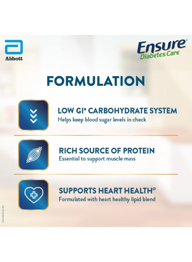 انشور رعاية مرضى السكري - تغذية للمساعدة في التحكم بمستويات السكر في الدم - 1 كجم (بنكهة الفانيليا) (عبوة من قطعتين) - Image 3